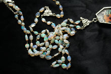 Load image into Gallery viewer, Sample - Premium AA Grade Opal Necklaces with Sunset Moth Wings