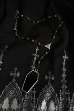 Load image into Gallery viewer, Coffin Rosary Style Necklace