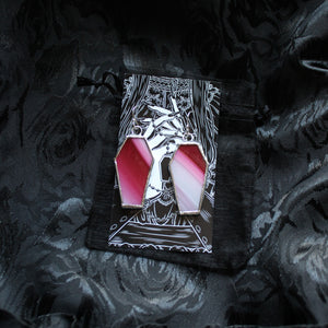 Plain Coffin Earrings