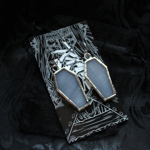 Plain Coffin Earrings