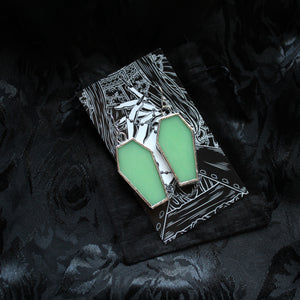Plain Coffin Earrings
