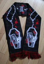 Load image into Gallery viewer, Coffin Rosary Woven Winter Scarf
