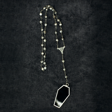 Load image into Gallery viewer, Coffin Rosary Style Necklace
