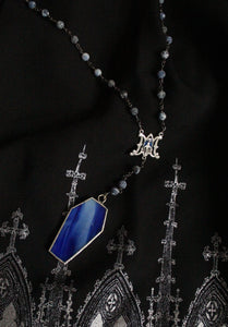 Coffin Rosary Style Necklace